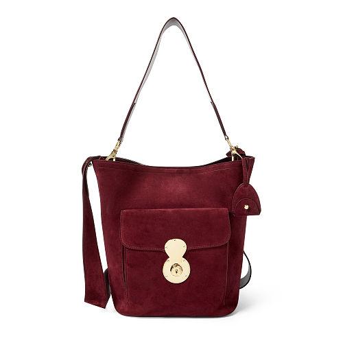 Ralph Lauren The Suede Rl Bucket Bag