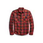 Ralph Lauren Matlock Plaid Cotton Workshirt Rl 953 Red Black