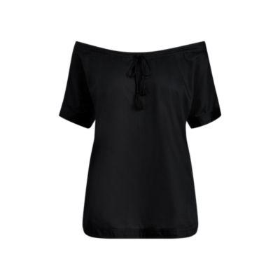 Ralph Lauren Ruched-neck Top Polo Black