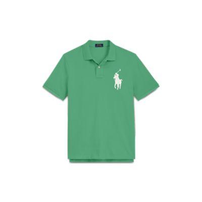 Ralph Lauren Classic Fit Mesh Polo Shirt Dusted Ivy 6x Big