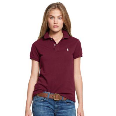Ralph Lauren Classic Fit-short Sleeve-knit Deep Wine