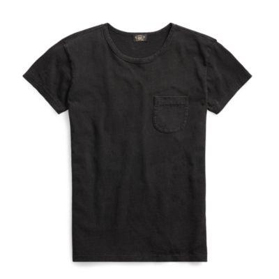 Ralph Lauren Cotton Jersey Pocket Tee Black Indigo