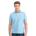 Polo Ralph Lauren Custom-fit Mesh Polo Shirt Chatham Blue/yellow