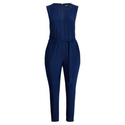 Ralph Lauren Stretch Jersey Jumpsuit True Indigo