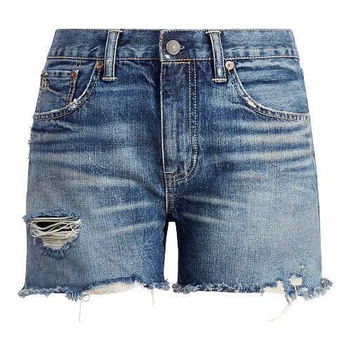 Polo Ralph Lauren Frayed Denim Short Medium Indigo
