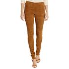 Polo Ralph Lauren Stretch Suede Skinny Pant Natural Brown