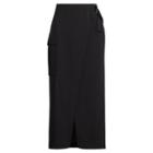 Ralph Lauren Jersey Cargo Wrap Skirt Polo Black