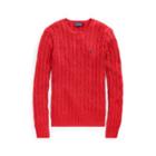 Ralph Lauren Cable-knit Cotton Sweater New Red