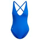 Ralph Lauren V-neck One-piece Swimsuit French Blue