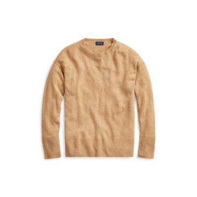 Ralph Lauren Wool Pullover Sweater Camel Melange
