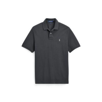 Ralph Lauren Classic Fit Mesh Polo Shirt Dark Carbon Grey