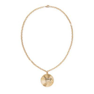 Ralph Lauren Horse Pendant Necklace Gold