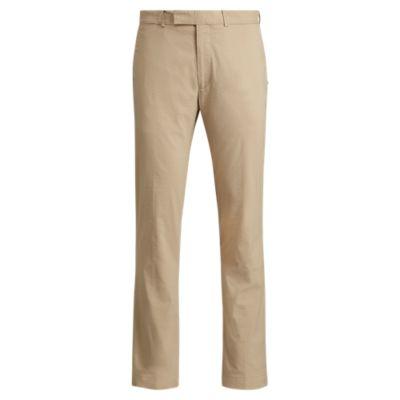 Ralph Lauren Classic Fit Seersucker Pant Tonal Classic Khaki