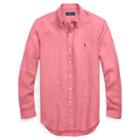 Ralph Lauren Classic Fit Linen Shirt Hyannis Red