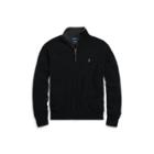 Ralph Lauren Washable Cashmere Sweater Polo Black