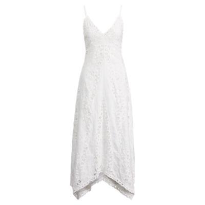 Ralph Lauren Linen Eyelet Maxidress White