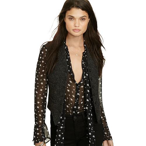 Ralph Lauren Denim & Supply Wool Button-front Vest Charcoal