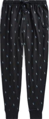 Ralph Lauren Allover Pony Knit Jogger Pant Polo Black/grey Aopp