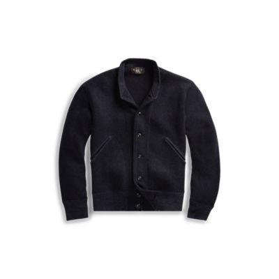 Ralph Lauren Cotton-wool Baseball Cardigan Navy