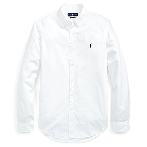 Polo Ralph Lauren Slim Fit Beach Twill Shirt White