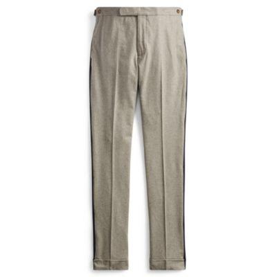 Ralph Lauren Tapered Fit Merino Wool Pant Grey/navy Mu Ins Stripe