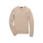 Ralph Lauren Cable-knit Cashmere Sweater Truffle Melange