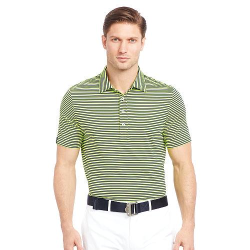 Ralph Lauren Rlx Golf Active-fit Performance Polo French Navy/blaze Yellow
