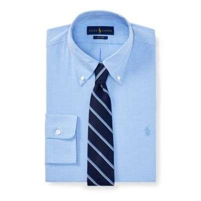 Ralph Lauren Classic Fit Easy Care Shirt 2247a Blue/white