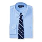 Ralph Lauren Classic Fit Easy Care Shirt 2247a Blue/white