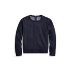 Ralph Lauren Pinstripe Jacquard Pullover Navy Stripe