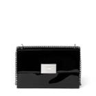 Ralph Lauren Patent Leather Rl Chain Bag Black