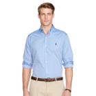 Polo Ralph Lauren Solid Cotton Poplin Shirt Blue