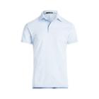 Ralph Lauren Custom Slim Performance Polo Pure White/austin Blue