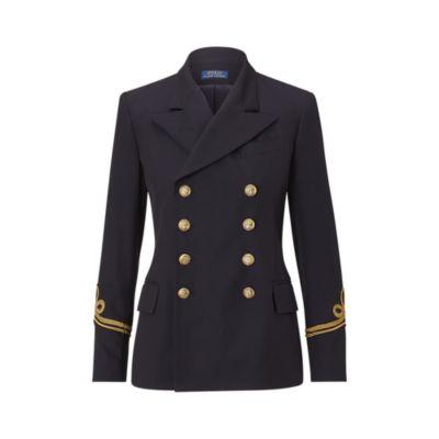 Ralph Lauren Cotton-wool Admiral Jacket Park Avenue Navy