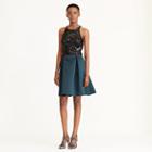 Ralph Lauren Lauren Beaded-bodice Satin Dress Teal Multi