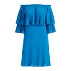 Ralph Lauren Overlay Georgette Dress Maremma Blue