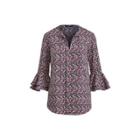 Ralph Lauren Floral Flutter-sleeve Top Multi