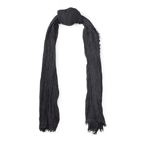 Polo Ralph Lauren Crinkled Cotton Scarf Polo Black