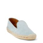 Ralph Lauren Geyla Suede Espadrille Pale Blue