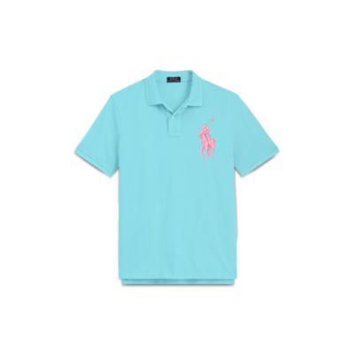 Ralph Lauren Classic Fit Mesh Polo Shirt Coastal Blue 6x Big