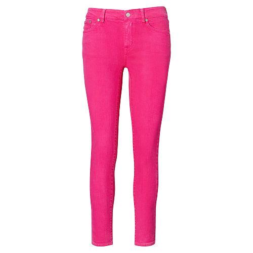 Ralph Lauren Lauren Premier Cropped Skinny Jean Bold Pink Wash