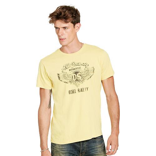 Ralph Lauren Denim & Supply Cotton Jersey Graphic Tee Field Yellow All County