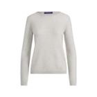 Ralph Lauren Cashmere Crewneck Sweater Pale Grey Melange