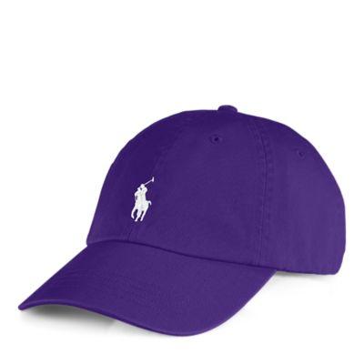 Ralph Lauren Unisex Chino Baseball Cap Vista Purple