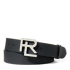 Ralph Lauren Rl Matte Calfskin Belt Black