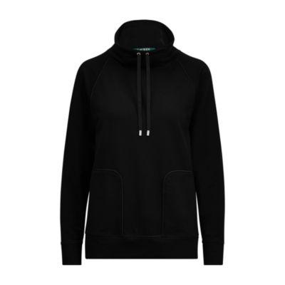 Ralph Lauren Stretch Cowlneck Pullover Polo Black