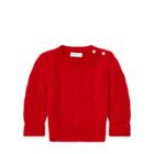 Ralph Lauren Cable-knit Cashmere Sweater Rl2000 Red 18-24m