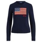 Polo Ralph Lauren Flag Cotton Crewneck Sweater Hunter Navy