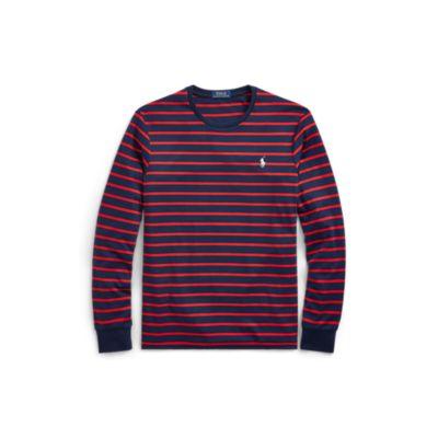 Ralph Lauren Custom Slim Fit Cotton T-shirt French Navy/ralph Red