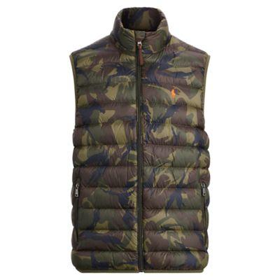 Ralph Lauren Packable Down Vest Vintage Olive Camo 1x Big
